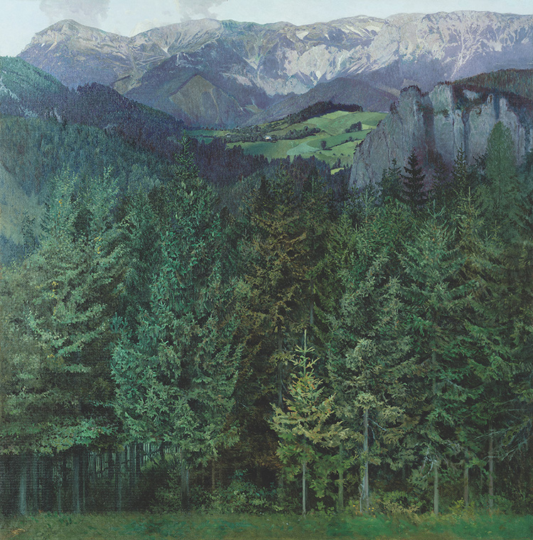 Painting from Koloman Moser - Blick auf die Rax