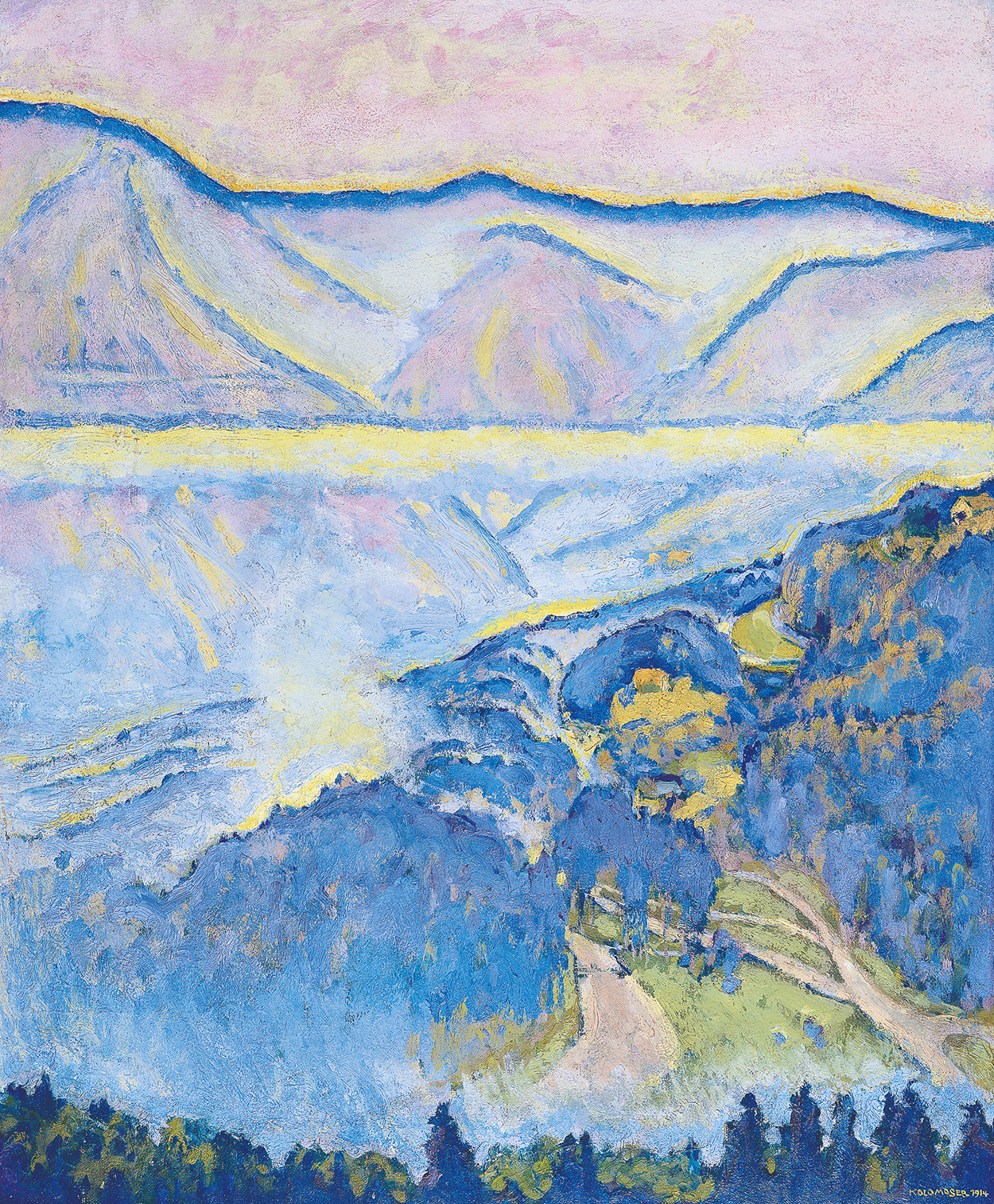 Painting from Koloman Moser - Regentag